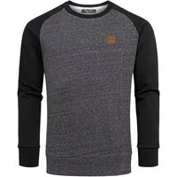Amaci&Sons Sweatshirt ELGIN Pullover mit Rundhalsausschnitt Herren Basic College Sweatjacke Pullover Hoodie