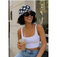 Ella Jonte Sonnenhut Bucket Hat mit Polka Dots – Stylischer Wendehut für Sommer & Urlaub
