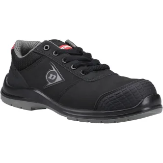Dunlop First One Adv-Evo Niedrig Nubuk Herren Schwarz/Rot Sicherheitsschuhe