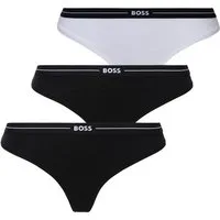 BOSS String 3P THONG (Packung, 3-St., 3er) mit BOSS Logobund