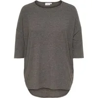 ONLY CARMAKOMA 3/4-Arm-Shirt CARLAMOUR 3/4 TOP JRS NOOS Materialmix, loose fit