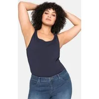 Sheego Shirttop Tanktop Ärmellos