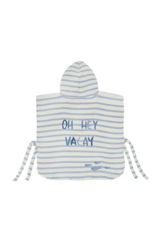 Leevje Musselin Poncho 'Oh Hey Vacay'