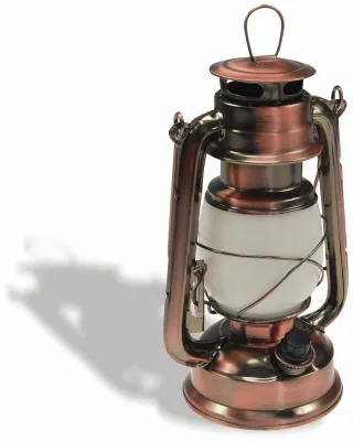 CHILITEC LED-Petroleum-Laterne "CT-CL Copper", dimmbar, Batteriebetrieb, Kupfer