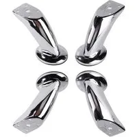 BAYLI Tischbein 4er Set Möbelbeine Metall, Schrankfüße [Höhe-12 cm], Beine für Sofas