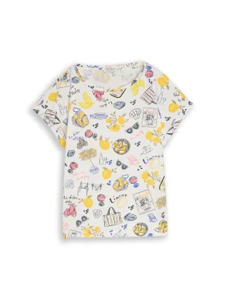 Tom Tailor - T-Shirt mit Allover-Print summerly lemon print - Gr. - XL