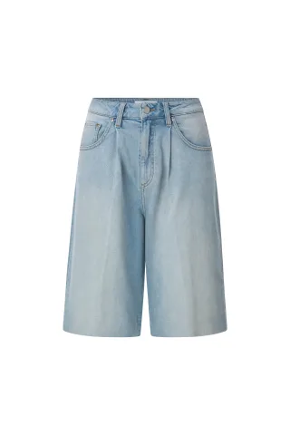 Rich & Royal - Denim bermuda with pleat denim blue - Gr. - 38