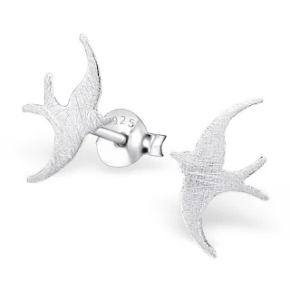 Vogel Ohrringe aus 925 Silber