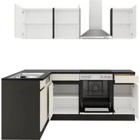 OPTIFIT Küchenzeile Roth, Stellmaße 210x175 cm, wahlweise mit E-Geräten, Push-to-Open