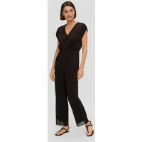 s.Oliver Jumpsuit Overall Plissierter Jumpsuit aus Mesh