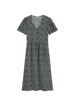 Marc OPolo DENIM - Kleid mit elastischer Taille flared multi - Gr. - S