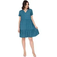 Phistan Midikleid Damenkleid aus Webstoff