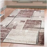 OTTO home Teppich Deblin, rechteckig, Höhe: 9 mm, weicher Flor, Kurzflor, Karo-Design, modern, geometrisches Muster