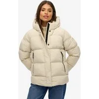Superdry Steppjacke HOODED 5 BAFFLE SPORTS PUFFER mit Reißverschluss, aus Polyester und Kunstfaser, Relaxed Fit