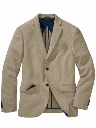 Mey & Edlich Herren Frisches Jerseyanzugsakko Braun 51 % Polyester, 49 % Baumwolle