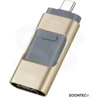 SOONTEC SOONTEC 3.0 USB-Stick 3 in 1 MICRO USB / USB / Lightning für iPhone USB-Stick (Lesegeschwindigkeit 80,00 MB/s)