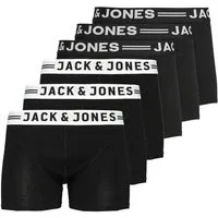 Jack & Jones Retro Boxer 6er Pack Sense (Spar-Set) Retro Short / Pant - Baumwolle - ohne Eingriff - Atmungsaktiv