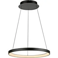 Paul Neuhaus Pendelleuchte HOOP, Dimmfunktion, LED fest integriert, Warmweiß, LED, dimmbar, Simply Dim, Memory, nach Trennung vom Netz, Comfort Lift