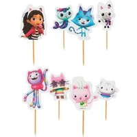 Party Factory Partyspieße Gabby’s Dollhouse Party Picker 12 Stück – Picker für Muffins & Snacks (12-St)