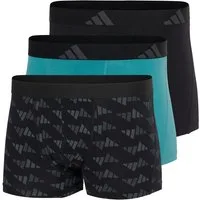 adidas Sportswear Trunk Active Flex Cotton (3er Pack) elastischer Logo-Bund, ohne Eingriff, Single Jersey-Qualität