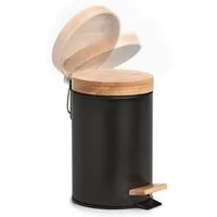 Zeller Present Kosmetikeimer zeller Kosmetikeimer BAMBUS schwarz DH 17x24 cm schwarz