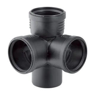 Geberit Silent PP Eckabzweig 390459141 DN 90/90/90, 87,5Grad, schalloptimiert