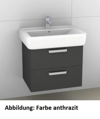 Artiqua 413 Waschtischunterschrank für Renova Plan 222265, 222268 Oxid Dunkelgrau quer, 413-WU2L-K59 413-WU2L-K59-7184-723