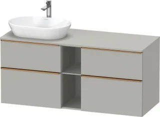 Duravit D-Neo Konsolenwaschtischunterbau wandhängend Betongrau Matt 1400x550x664 mm - DE4970L0407000 DE4970L04070000