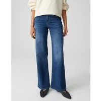 OPUS PANTS Weite Jeans MELLY MODERN mit Powerstretch Mid Rise Moderne Weite mit cleaner Optik