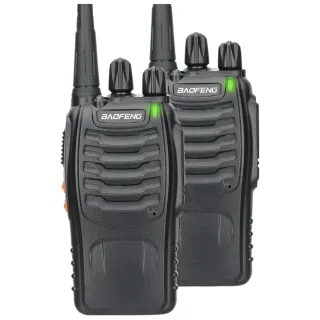 BAOFENG BF-88E PMR Portable Handheld Walkie Talkie 16 Channels 446MHz Long-Range 5 Levels Adjustable Type-C Charging Wir