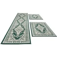 OTTO home Bettumrandung Oriental, Made in Belgium, Höhe 7 mm, (1-tlg), Läufer-Set, Kurzflor, Orient-Optik, mit Bordüre, pflegeleicht, elegant