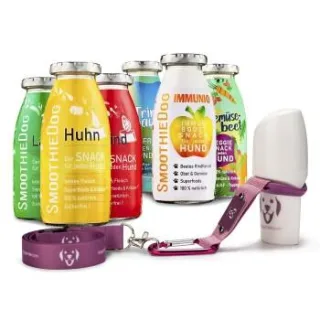 SmoothieDog 6er Mix + Doggyroller Rosa L