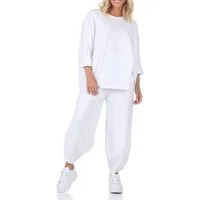 simaranda Jogginganzug Damen Jogginganzug 6172 36-42 Weiß