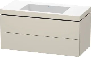 Duravit L-Cube c-bonded Set wandhängend Taupe 1000x480x500 mm - LC6928N8383 LC6928N8383