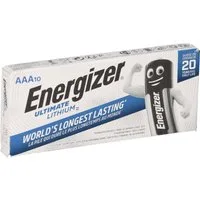 Energizer 10x Energizer Ultimate Batterie Lithium LR03 1.5V AAA Batterie