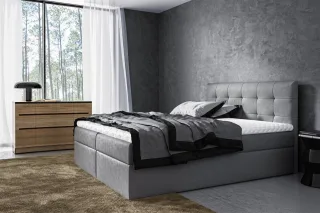 Boxspringbett Schlafzimmerbett VIDE 160x200cm inkl.Bettkasten