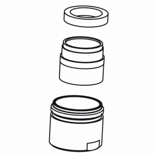 KWC Strahlbrecher komplett M18x1, chromeline,535064 535064
