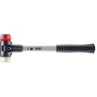 HALDER SIMPLEX - Schonhammer mit verstärktem Tempergussgehäuse und Fiberglasstiel, Plastik / Nylon - 3768.030