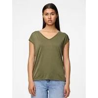 pieces Kurzarmshirt PCKAMALA TEE NOOS BC Materialmix, regular fit