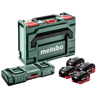 Metabo Basis-Set 4x LiHD 10Ah + ASC 145 DUO + metaBOX - 685143000