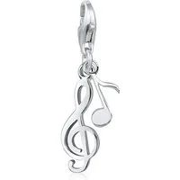 Elli Charm-Einhänger Notenschlüssel Note Musik Melodie 925 Silber, Note
