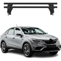 OMAC Dachträger Dachträger für Renault Arkana 2020-2025 Alu Schwarz 2tlg (2-St), Wasserbeständig,Abnehmbar,Multifunktional,Leichtgewichtig