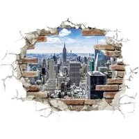 Komar Wandtattoo Break Out NYC - Größe 100 x 70 cm (1 St), selbstklebend, Wandsticker