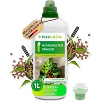 Purgrün Pflanzendünger Hydrokultur Dünger, NPK 7+3+6, Wachstum, 1 Liter, Flüssigdünger, 1-St., 1 Liter