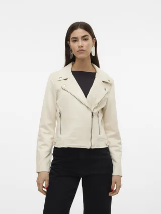 VERO MODA - VMJOSE SHORT FAUX SUEDE JACKET GA NOOS birch - Gr. - XS