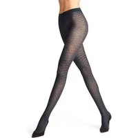 FALKE Feinstrumpfhose Microshell Strumpfhose 30 DEN (1 St) mit modernem Jacquard-Muster