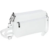 Caspar Umhängetasche Kleine Damen Crossbody Bag Leder Tasche - CLASSIC LINE - Modell No.815, leicht, elegant & unempfindlich - 100% Echtleder - Handmade in Italy