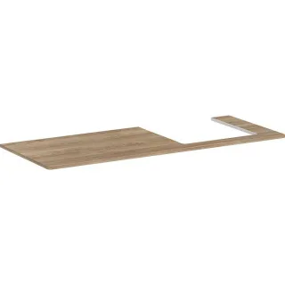 hansgrohe Xelu Q Konsole 54098230 1360 x 550 mm, Ausschnitt rechts, 540 x 480 mm, Eiche Natur