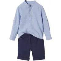 vertbaudet Hemd & Hose Festliches Jungen-Set: Hemd & Shorts