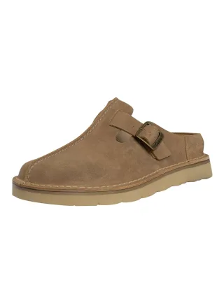 Clarks Solsbury – Pantoletten Aus Wildleder, Beige